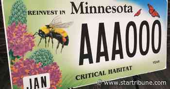 Endangered pollinators featured on Minnesota's newest critical habitat license plate