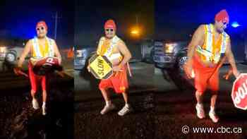 Kahkewistahaw First Nation security worker's dance at COVID-19 checkstop goes viral