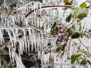 NHS worker captures amazing pictures of icicles near Winwick