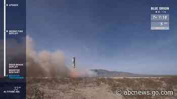 Blue Origin launches capsule to space with astronaut perks
