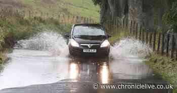 Weather warning issued as flooding and travel disruption is expected