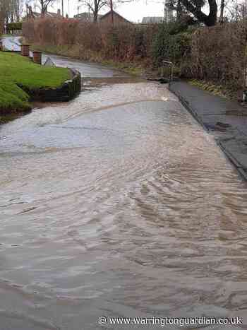 Road blocked in Walton due to flooding
