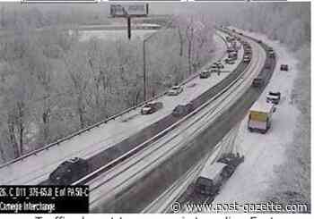 Crashes reported, 'extreme caution' urged as snow arrives in Pittsburgh area