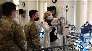 Medical troops arrive to assist hospitals overwhelmed by COVID patients in LA, Riverside counties - KABC-TV