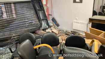 Newly-redecorated Newry hair salon trashed by stolen car driver