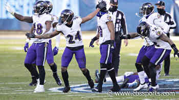 Ravens' Marcus Peters fined for 'physical actions' directed at the Titans' bench