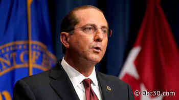 HHS Secretary Alex Azar submits letter of resignation, plans to stay until Jan. 20