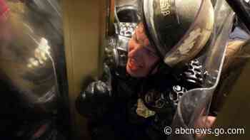 Police release photos of suspect who 'assaulted' Capitol officer crushed in doorway