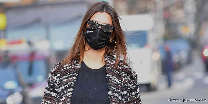 Emily Ratajkowski Arrives Fashionably For An Appointment in New York City