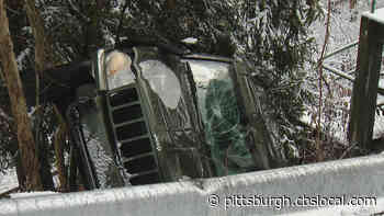 Passengers Safe After Car Goes Over Hill In Pittsburgh