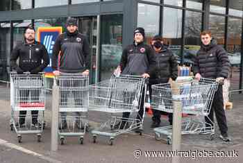 Bromborough Rake FC delivering food to families in need - Wirral Globe