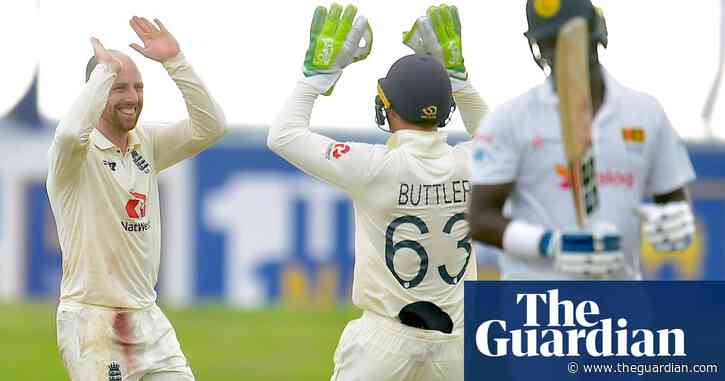 England require 36 to beat Sri Lanka after Jack Leach shines with five wickets
