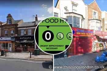 South east London's worst hygiene standards