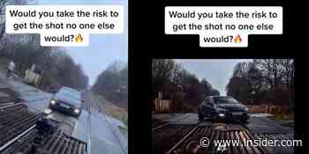 'Reckless' TikTok video shows parked VW car on Bolton railway crossing - Insider - INSIDER