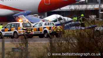 Aircraft makes emergency landing at Belfast International Airport due to 'undercarriage failure'
