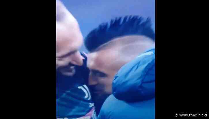 [Video] Cámaras captaron a Arturo Vidal besando el escudo de la Juventus minutos antes del partido contra el Inter