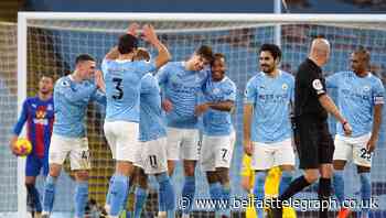John Stones brace helps Man City climb up to second with Crystal Palace mauling