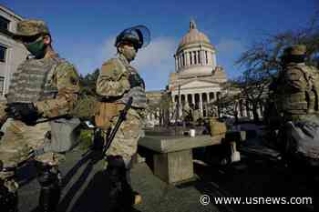 Small Numbers of Protesters Gather at Fortified US Capitols