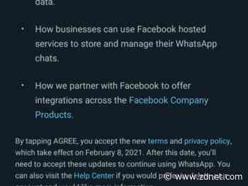 WhatsApp delays take it or leave it privacy terms update until May