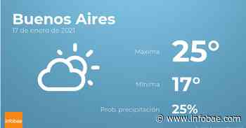 Previsión meteorológica: El tiempo hoy en Buenos Aires, 17 de enero - infobae