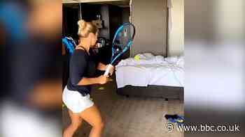 Covid-19: Australian Open competitors practice in isolation hotels