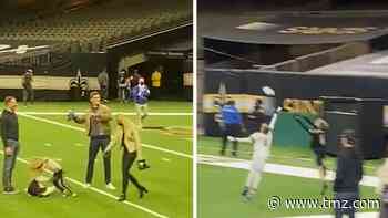 Tom Brady Throws TD Pass To Drew Brees' Son After Bouncing Saints From Playoffs