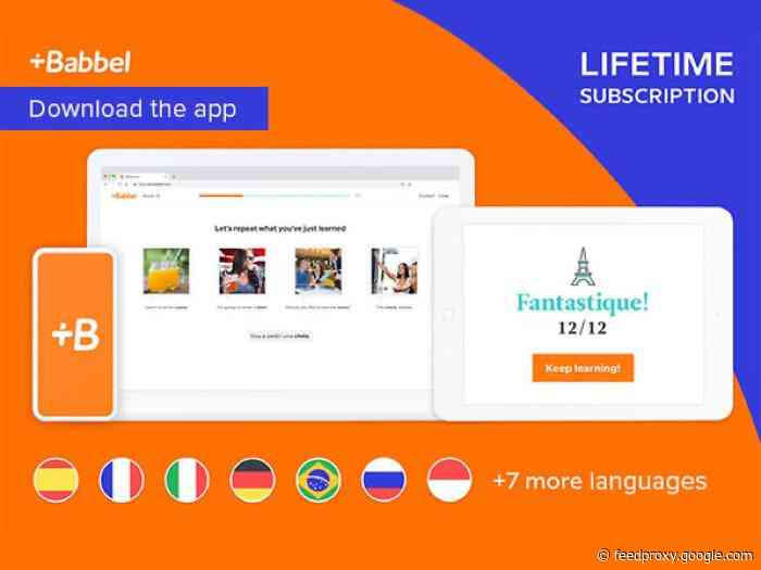 Save 55% on the Babbel Language Learning: Lifetime Subscription (All Languages)