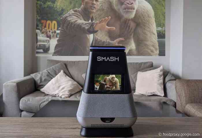 WooBloo SMASH portable 300 lumen smart projector with Alexa support