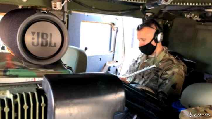 National Guardsman called to Capitol pulls double-duty, continues teaching students remotely