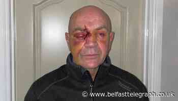 Traumatised lorry driver Fra McCaffrey returns to the scene of attack