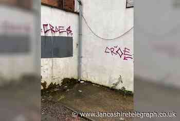 Appeal to find 'CROES' graffiti artist who has been painting on Blackburn, Rishton and Accrington buildings