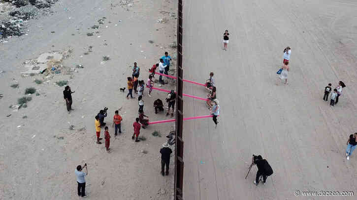 Pink seesaws that straddled US-Mexico border named Design of the Year 2020