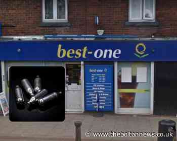'Laughing gas' find puts Bolton store's licence at risk - The Bolton News