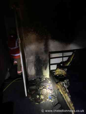 Pictures show aftermath of bedroom fire in Daubhill caused by overloading sockets in extension cable