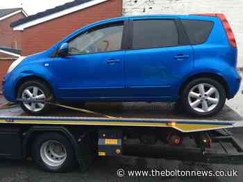 Suspected stolen car car on false plates seized on Seddon Street, Little Lever