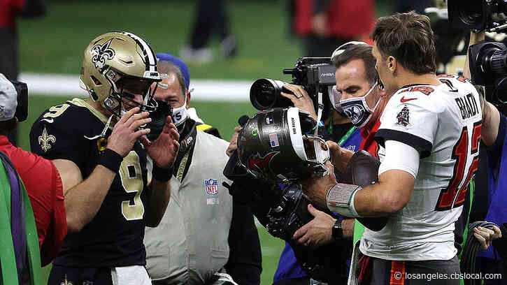 Tom Brady, Drew Brees Share One Final Moment On Field After Buccaneers Beat Saints
