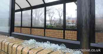 Bus shelter smashed to pieces in town dubbed 'the Wild West'