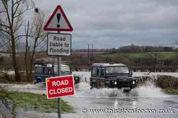 Warning for potential flooding in Herts, Essex and London