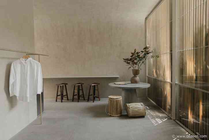 Wooden lattices screen concrete hotel by PPAA in Mexico City