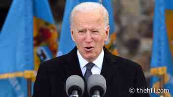 Biden gets emotional at departure for inauguration
