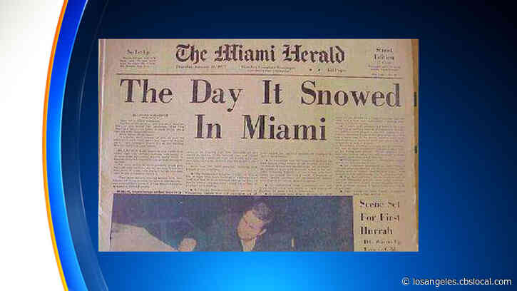 44 Years Ago: Snow Fell In South Florida, First Time In Recorded History