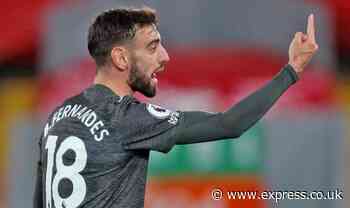 Man Utd star Bruno Fernandes had worrying Cristiano Ronaldo moment in Liverpool draw - Daily Express