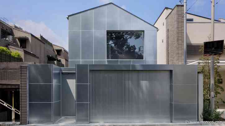 Case-Real clads House in Higashi-Gotanda in galvanised steel panels
