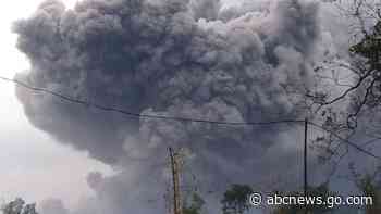 Semeru volcano on Indonesia's Java island spews hot clouds
