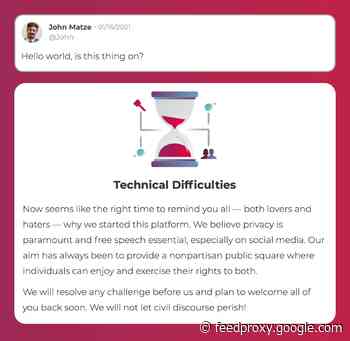 Parler’s website is back online