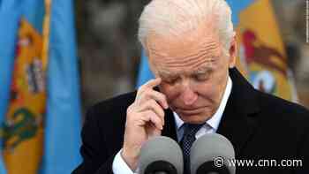Biden gives emotional speech before departing for Washington