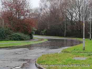 Police warn drivers as heavy rain continues to flood Warrington's roads