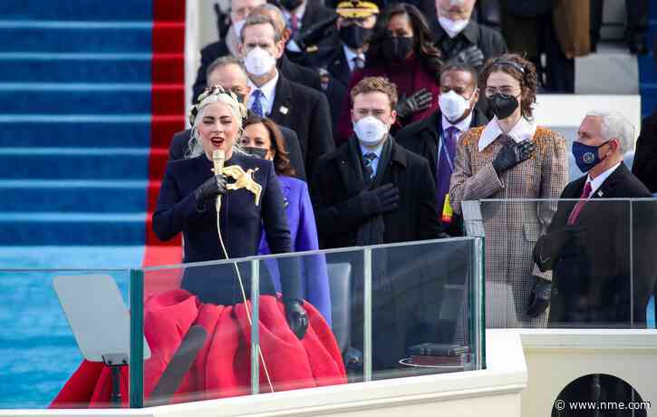 Watch Lady Gaga sing the US national anthem during Joe Biden’s inauguration