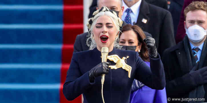 Lady Gaga Performs the National Anthem at Presidential Inauguration Ceremony 2021