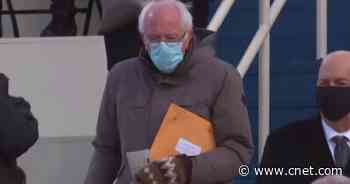 Joe Biden inauguration memes: Bernie Sanders' mittens, Lady Gaga's dove     - CNET